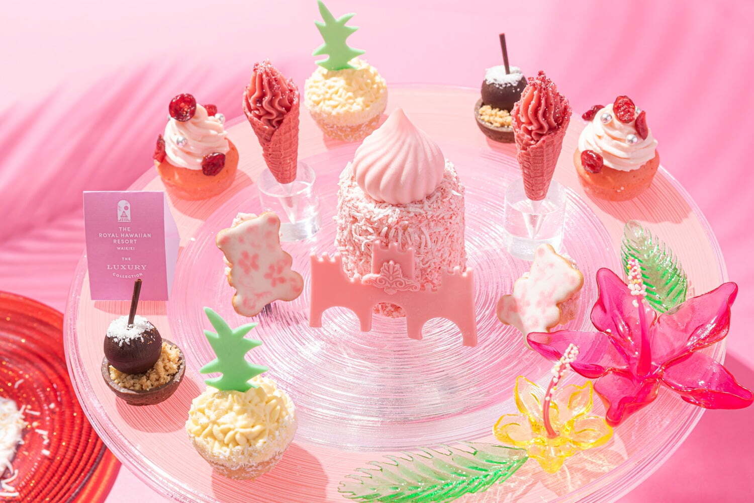 ハワイ｜ザ・プリンスギャラリー 東京紀尾井町、ハワイのホテル“ピンクパレス”着想の南国風アフタヌーンティー