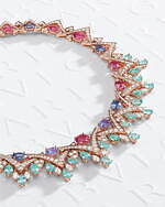 ブルガリ新作ハイジュエリー“エメラルド”のレース風ネックレス、ピンクスピネルを抱くセルペンティも｜写真4