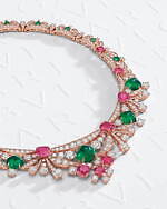 ブルガリ新作ハイジュエリー“エメラルド”のレース風ネックレス、ピンクスピネルを抱くセルペンティも｜写真18