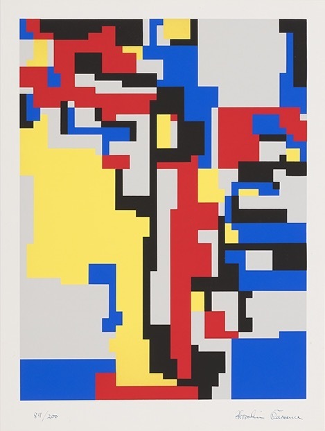川野洋《無題(Red Tree)》「Art Ex Machina」より　1972年　個人蔵
Copyright Gilles Gheerbrant 1972/2022
