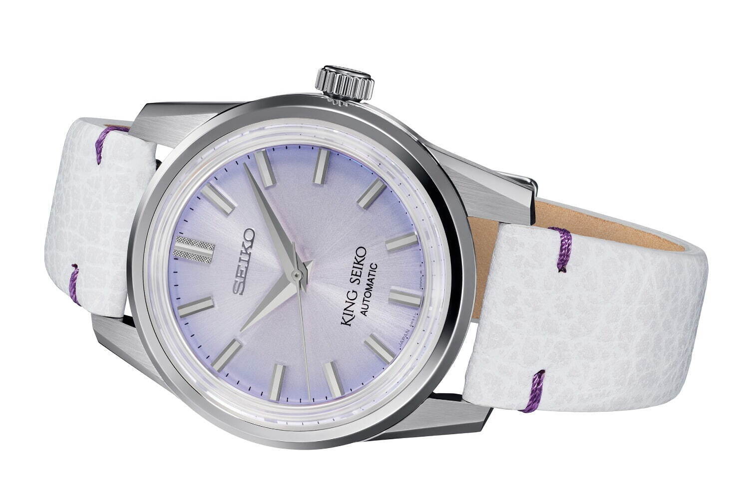 キングセイコー“藤の花”着想の新作腕時計、柔らかな紫グラデーションのダイヤル｜写真3