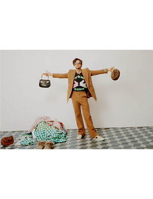 グッチ×ハリー・スタイルズコラボ「グッチ HA HA HA」チェック柄 グッチ×ハリー・スタイルズコラボ「グッチ HA HA HA」チェック柄