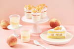 パステル”とろける白桃”の夏限定スイーツ、桃づくしプリン＆ショートケーキ｜写真1