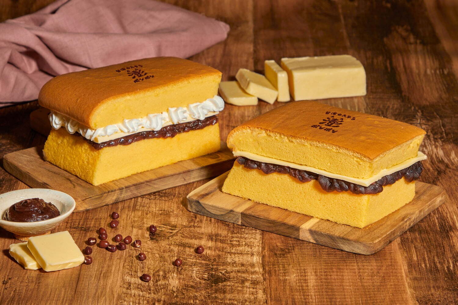 台湾カステラ専門店 澎澎「あんバターポンポン」“ふわしゅわ”カステラに北海道産バター＋粒あん