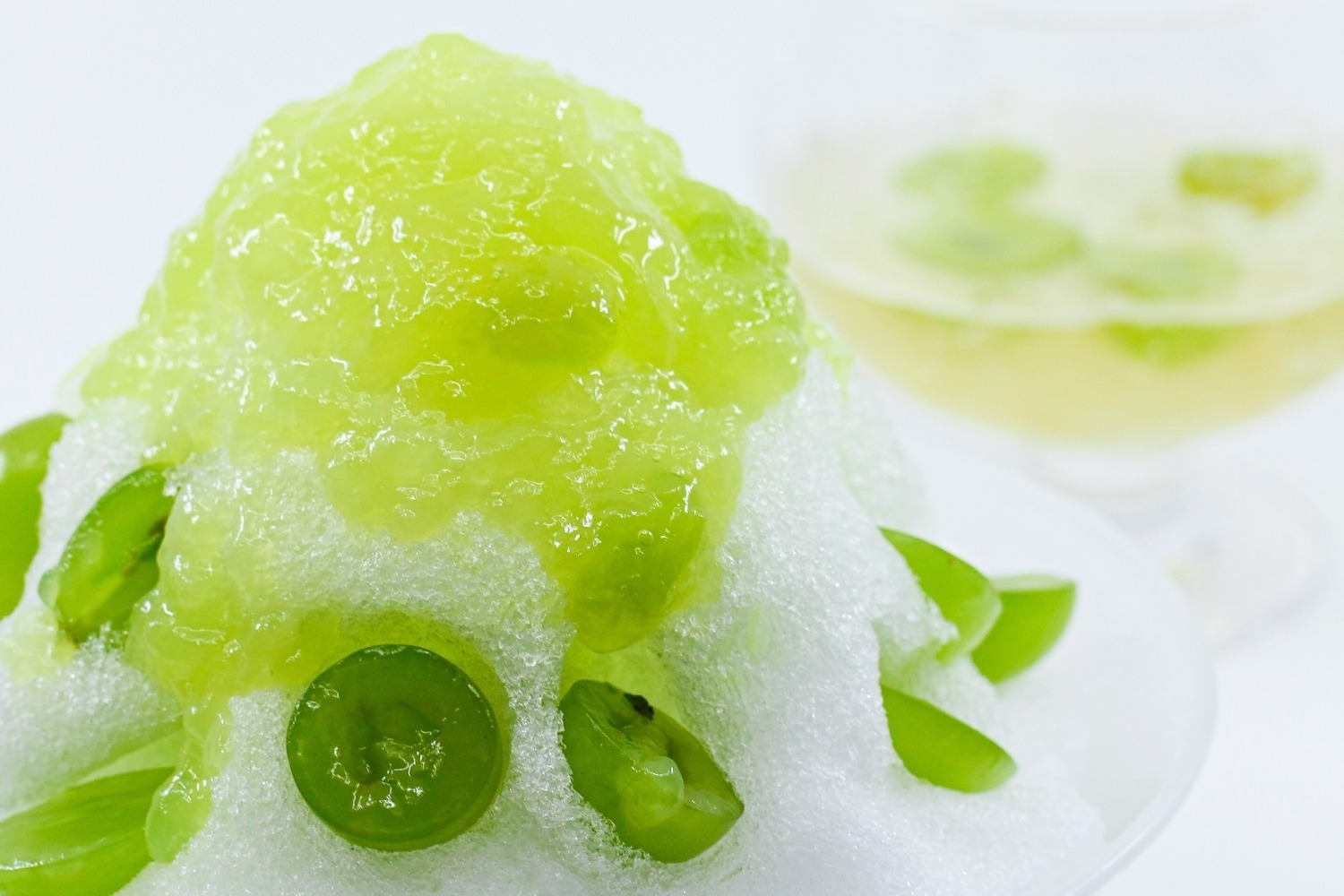 ”マスカット”主役のふわふわかき氷＆果肉たっぷりパフェ、銀座の宗家 源 吉兆庵カフェ・レストランで