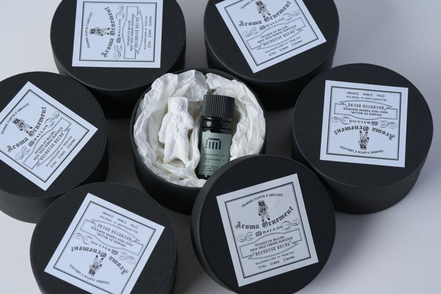 緑茶など“和の香り”のアロマオーナメント、東京発アロマブランド・バロンがマボロシとコラボ