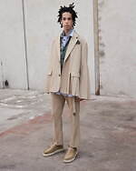 sacai 2023年春夏メンズコレクション、端正な装いに遊びを効かせて｜写真41