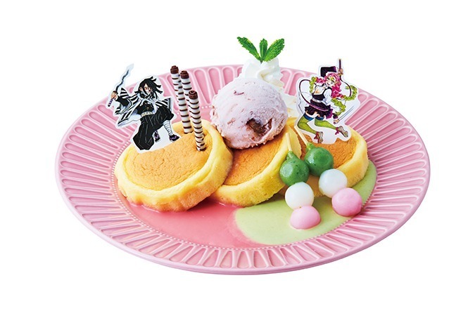 伊黒小芭内・甘露寺蜜璃の甘いパンケーキ  1,650円