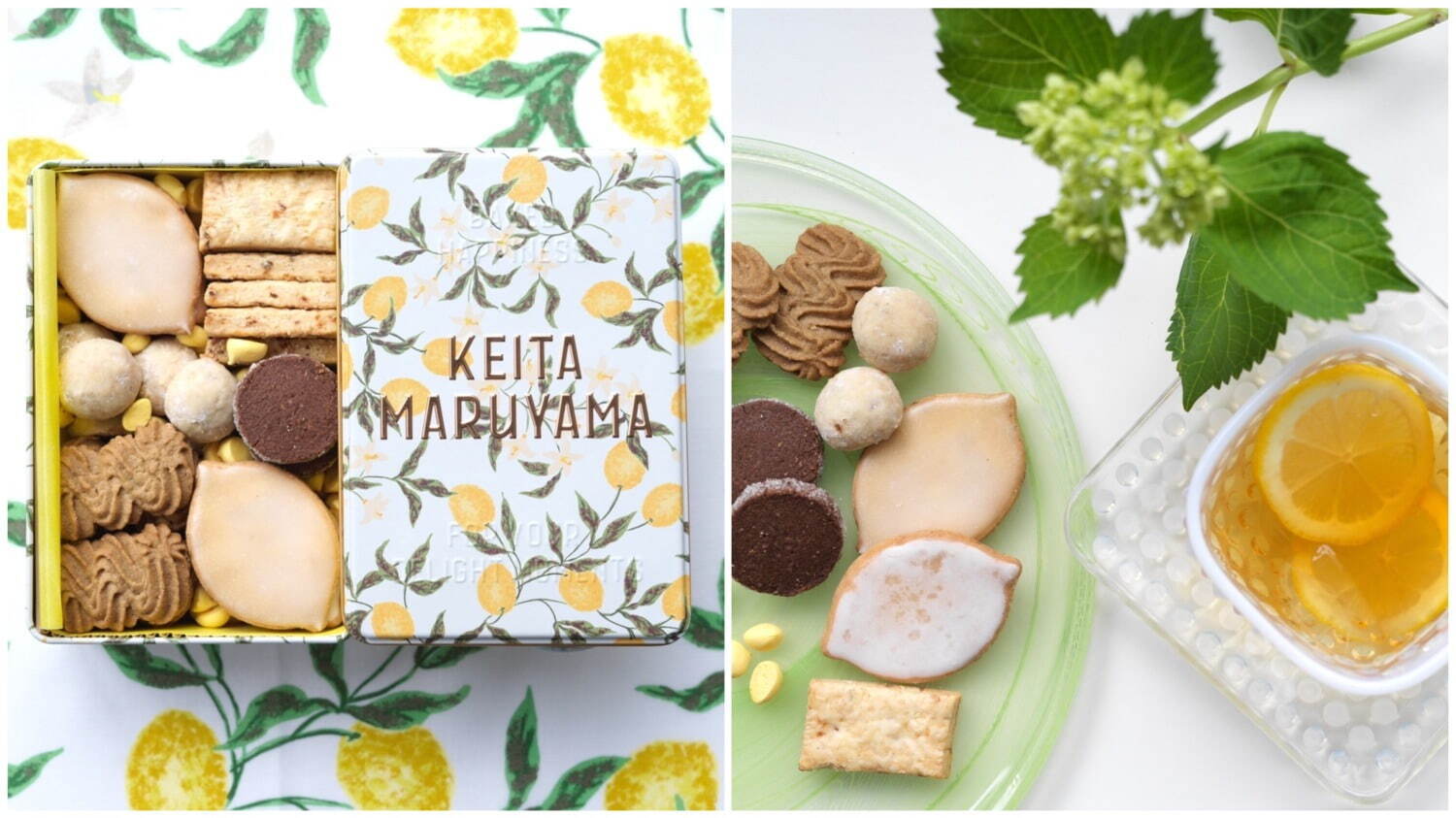ケイタ マルヤマ”爽やかレモン”のクッキー缶、アーカイブのレモン柄パッケージで｜写真2