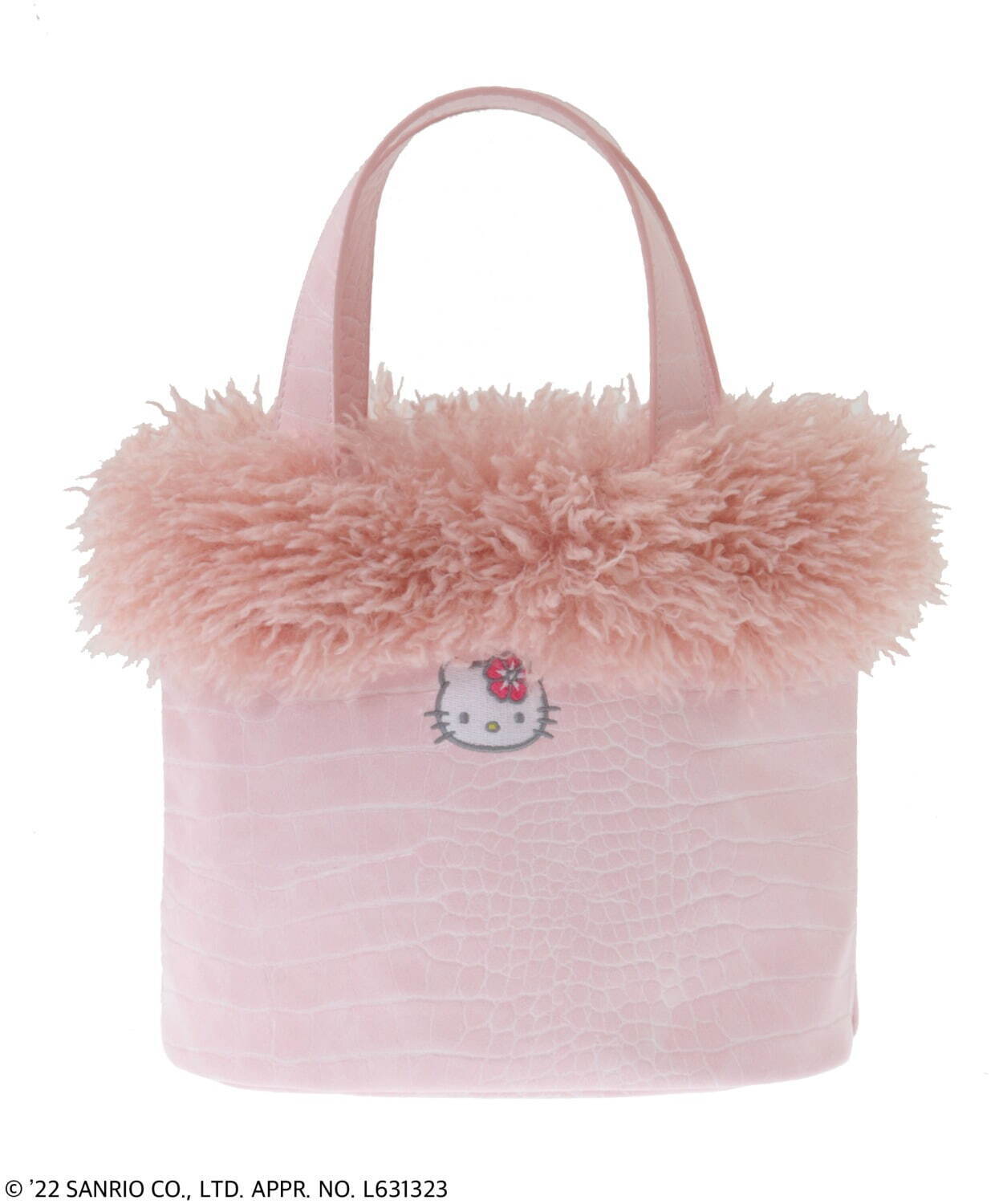 HELLO KITTY FUR BAG BLACK 黒