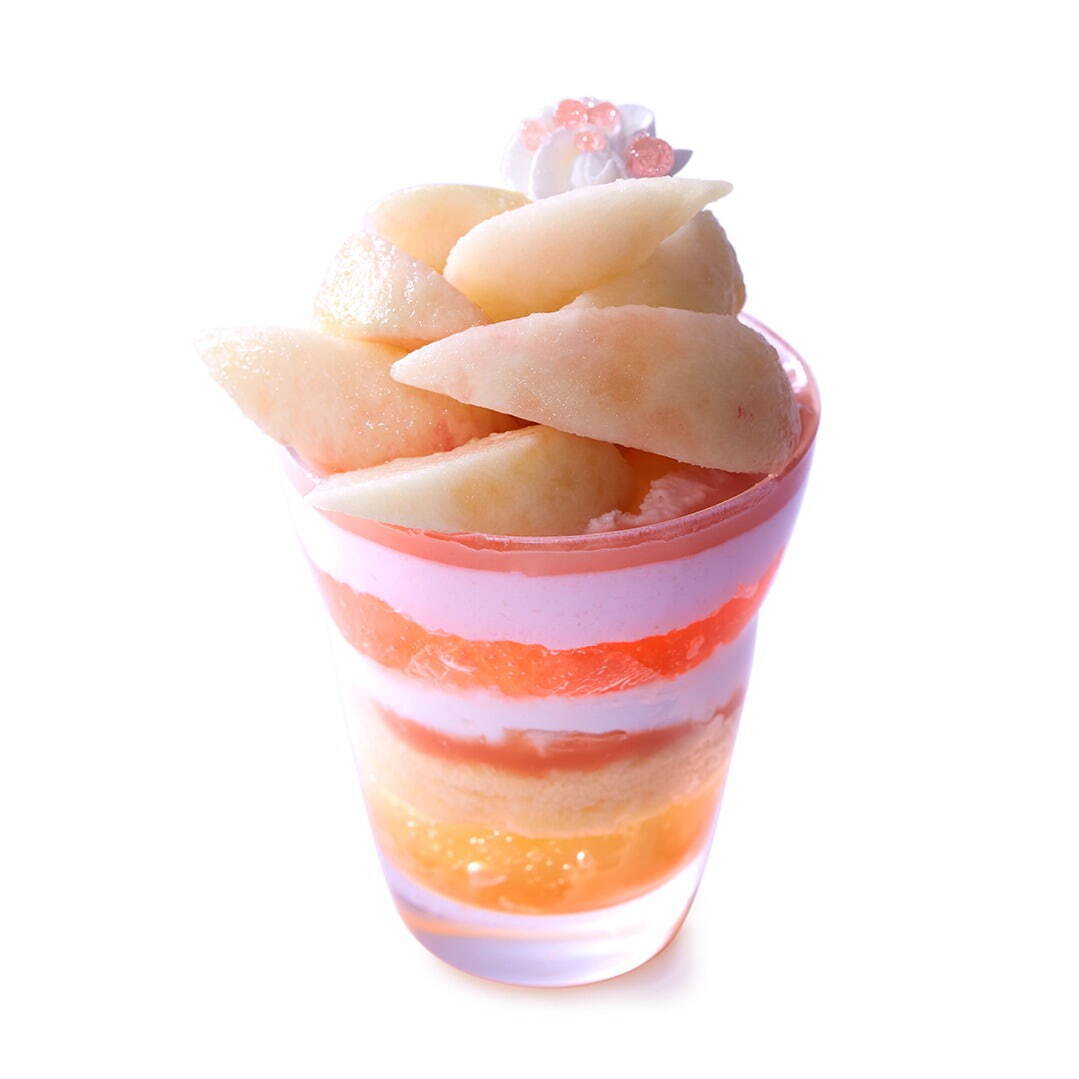 タカノフルーツパーラー“旬の桃”を使った夏限定パフェ＆スイーツ、丸ごと桃のデザートプレートも｜写真12