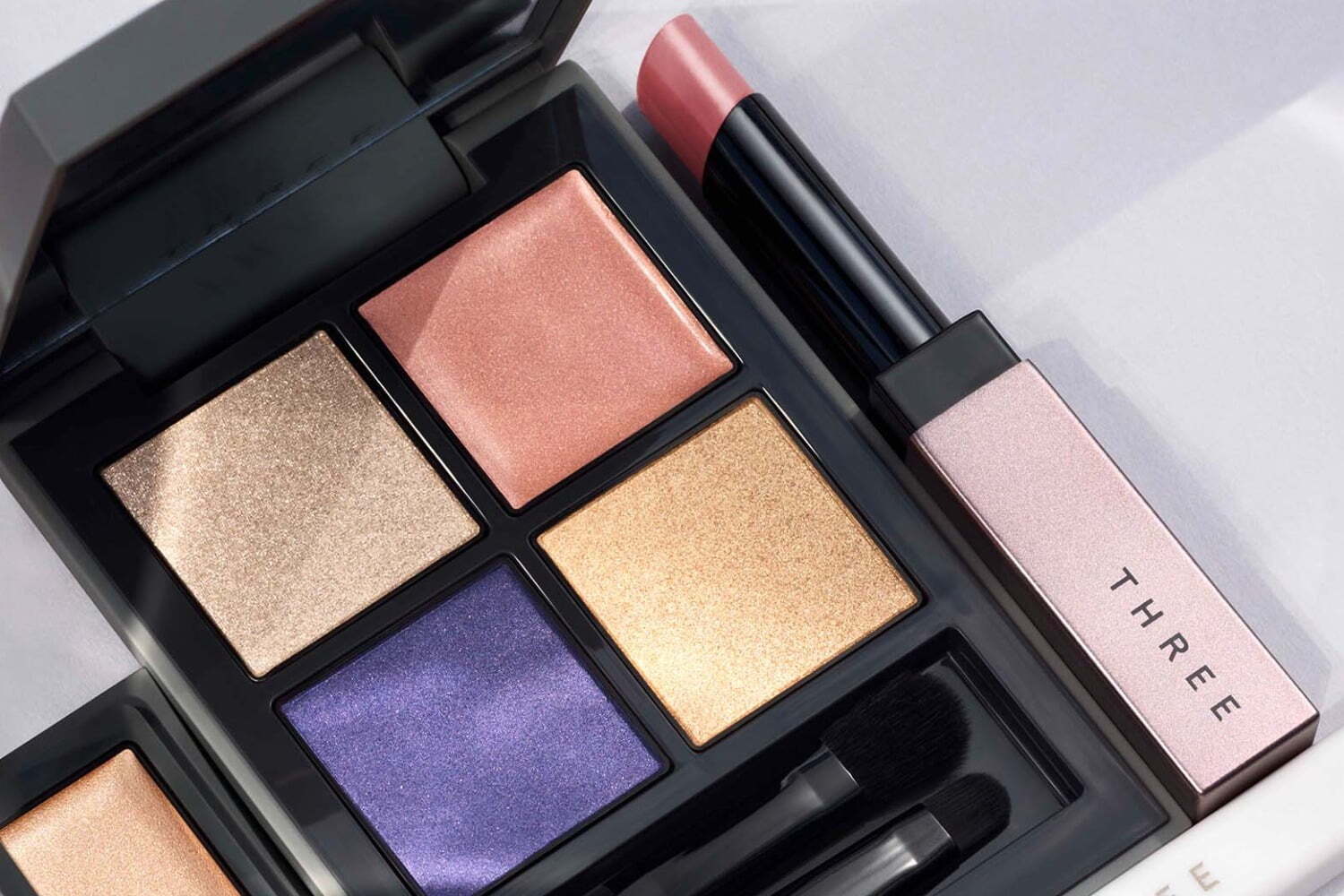 「THREE22年秋コスメ」“共感覚”着想、音を色で表現した新作カラーライナー＆4色アイパレなど