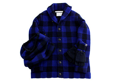 ホワイトマウンテニアリングから、ショップ限定のカーディガン・ネックウォーマー・グローブ発売