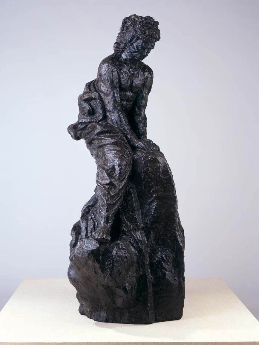 エミール＝アントワーヌ・ブールデル《風の中のベートーヴェン》1904-08年