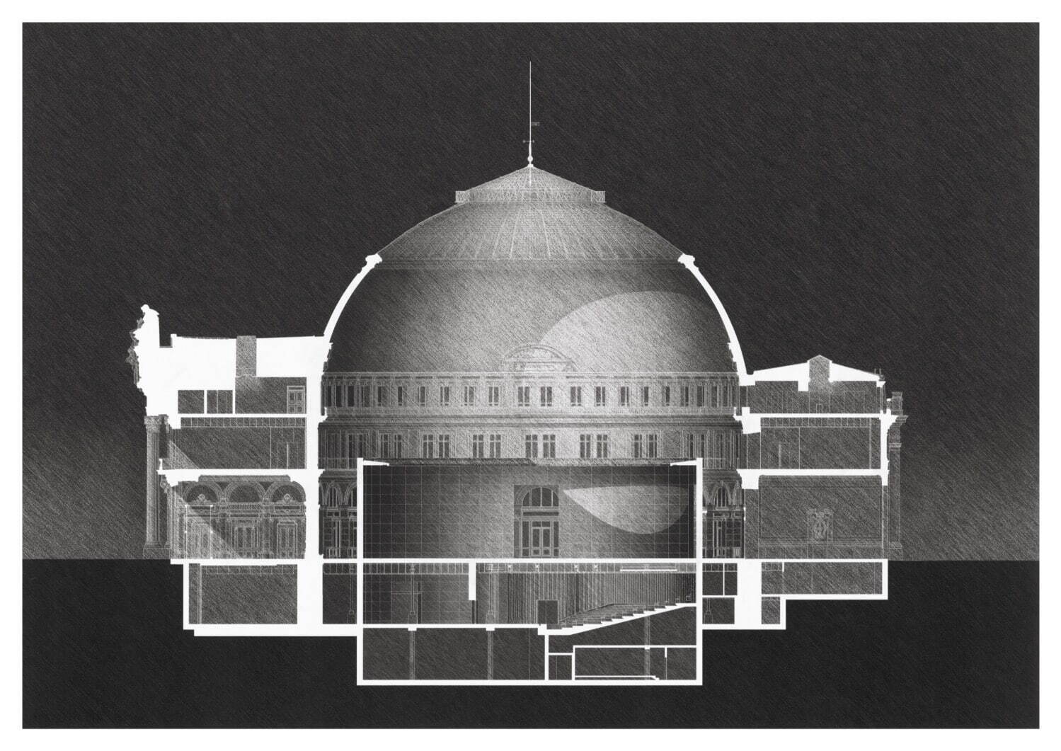 安藤忠雄《ブルス・ドゥ・コメルス》2022年 アーカイバル・ピグメント・プリント 84.1×118.9cm