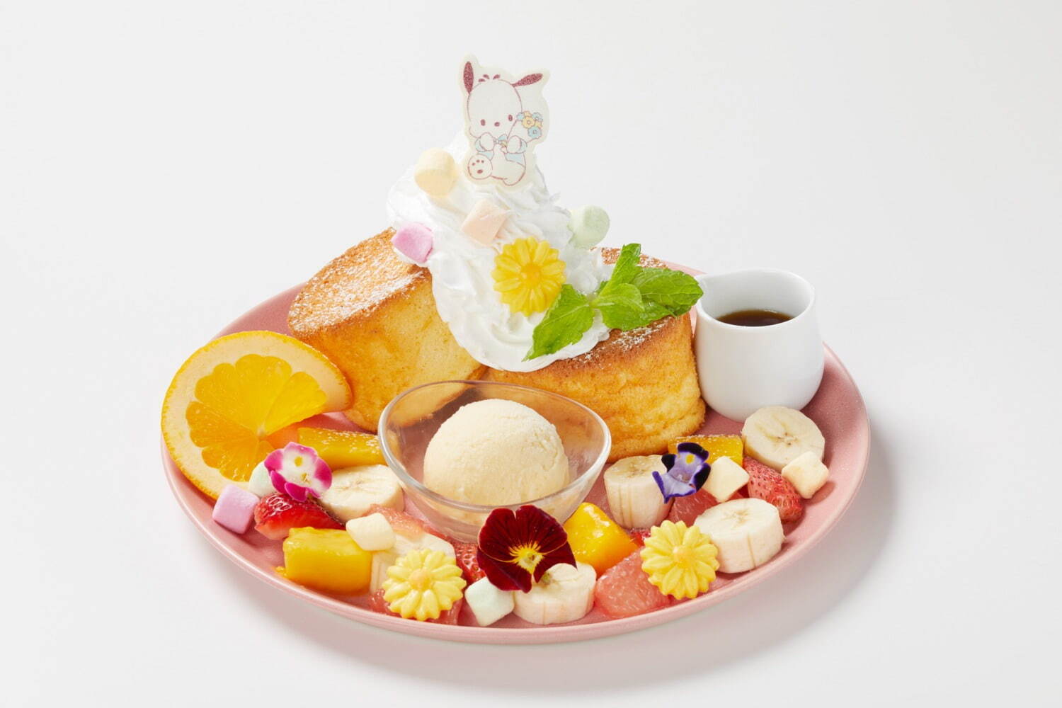 「ポチャッコお花の秘密基地パンケーキ」1,518円