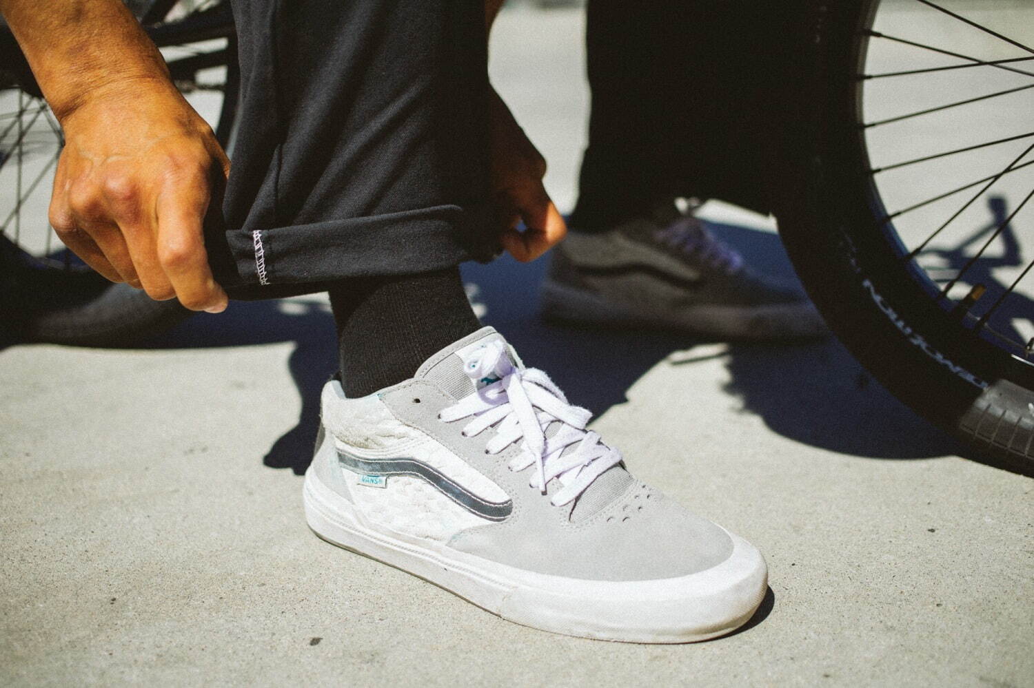 メーカー不明　BMX 20インチ vans グレー 写真19/56｜VANS“立体感チェッカーボード”の「BMX スタイル 114