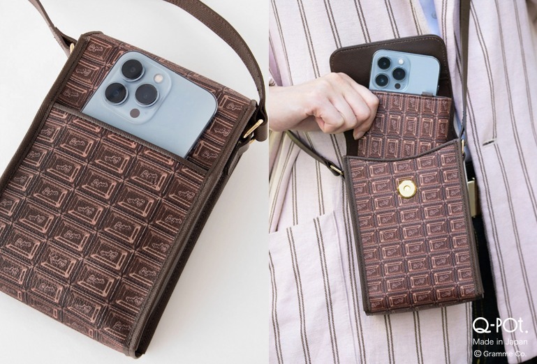 Q-pot.“ビターチョコレート”柄の新作ミニバッグ、スマートフォンやミニ財布を収納｜写真10