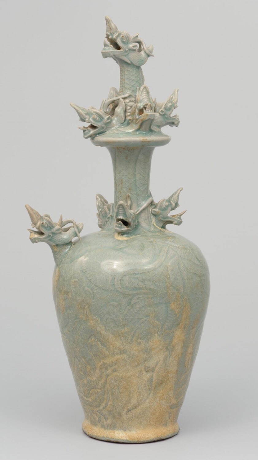 重要文化財《青磁九龍浄瓶》朝鮮・高麗時代