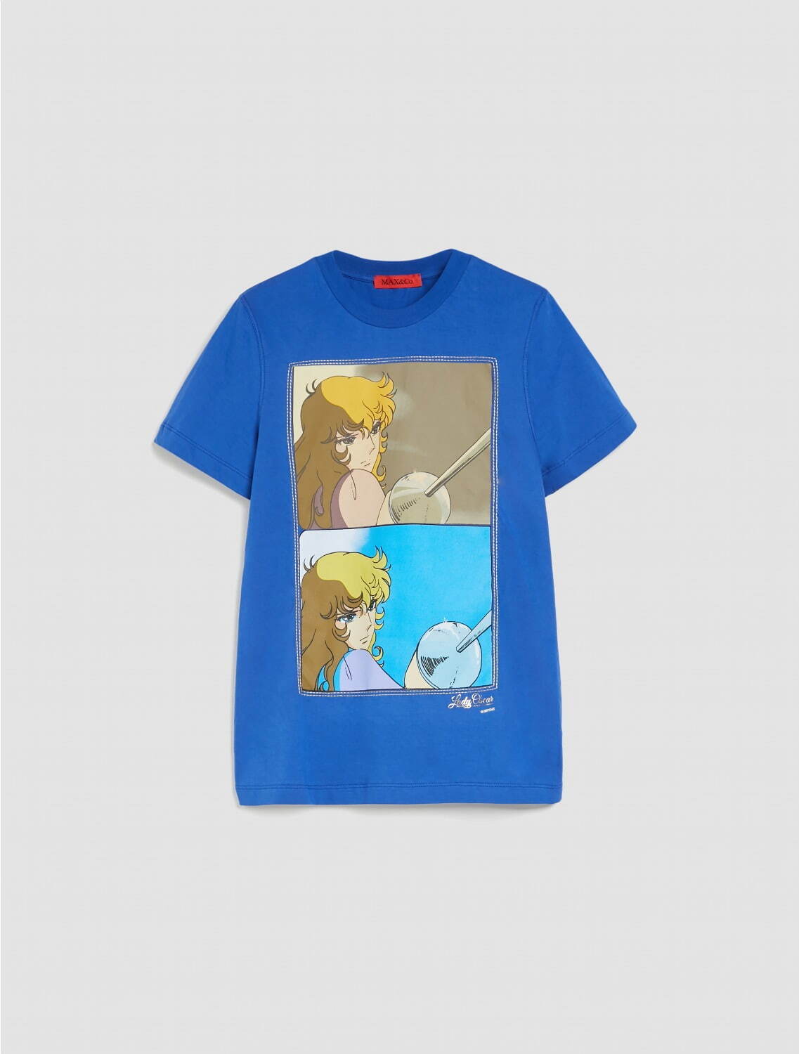 新品 未使用 タグ付 ベルサイユのばら オスカル アニメ Tシャツ 漫画 白