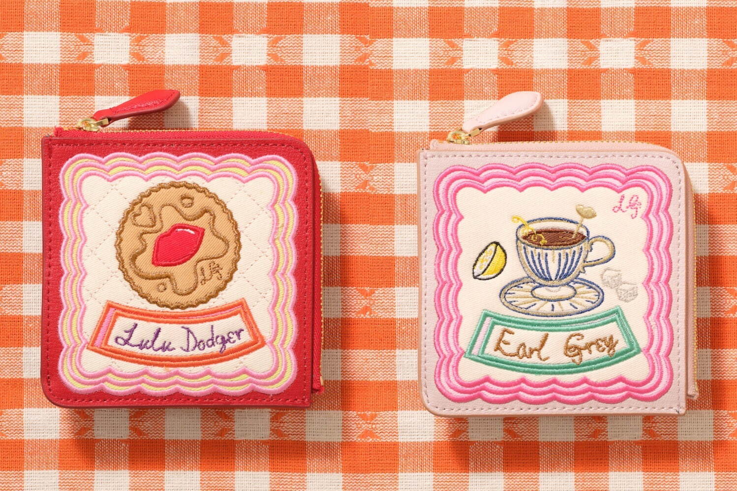 ルル ギネス“英国のハイティー”着想の2段ケーキ型クラッチバッグ、クッキー刺繍入りコインパースも｜写真13