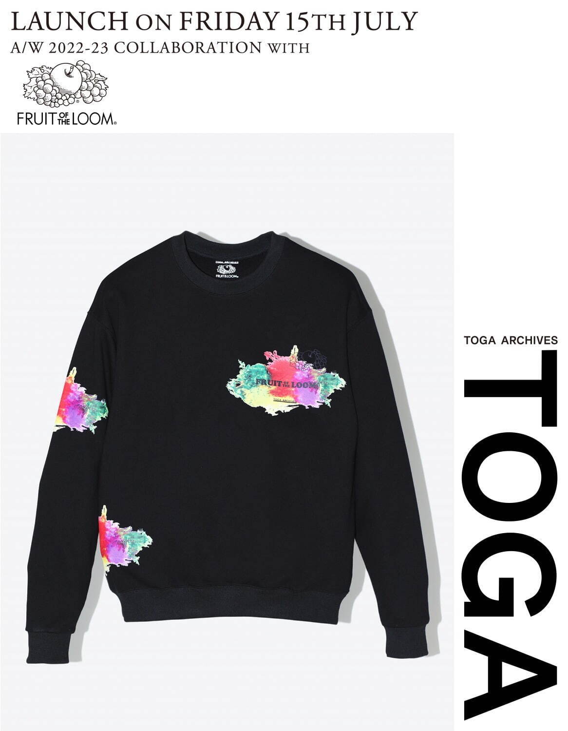 PRINT SWEAT TOGA × FRUIT OF THE LOOM