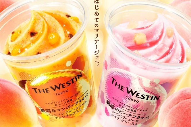 「豊潤なマンゴーフラッペ＆魅惑のピーチフラッペ」