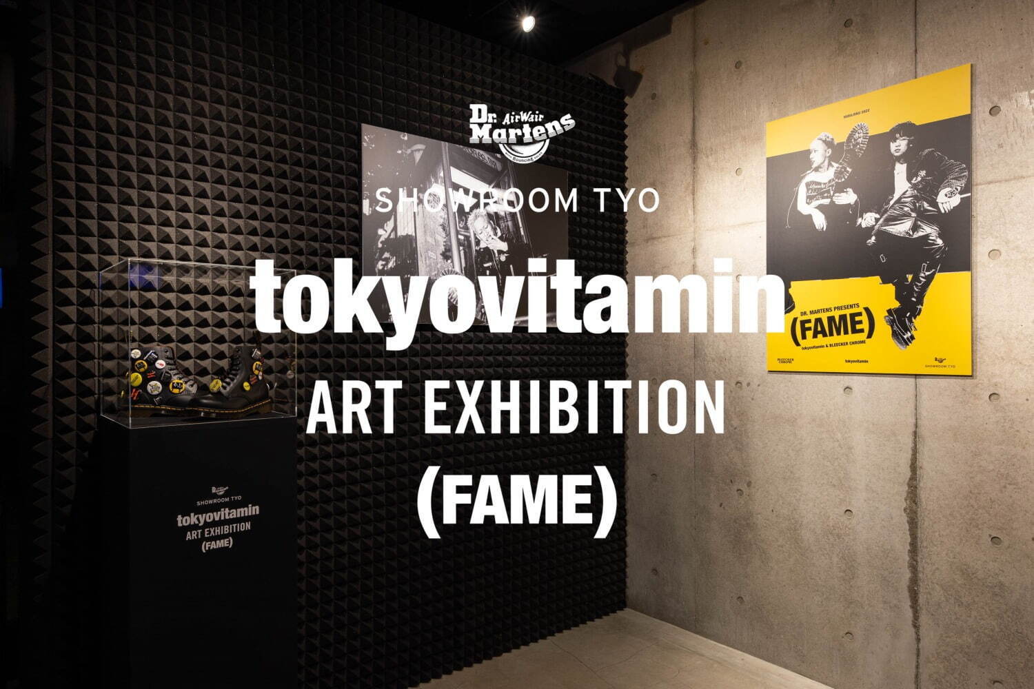 tokyovitaminの展覧会、表参道ドクターマーチン ショールームTYOで映像・アートブーツ展示｜写真5