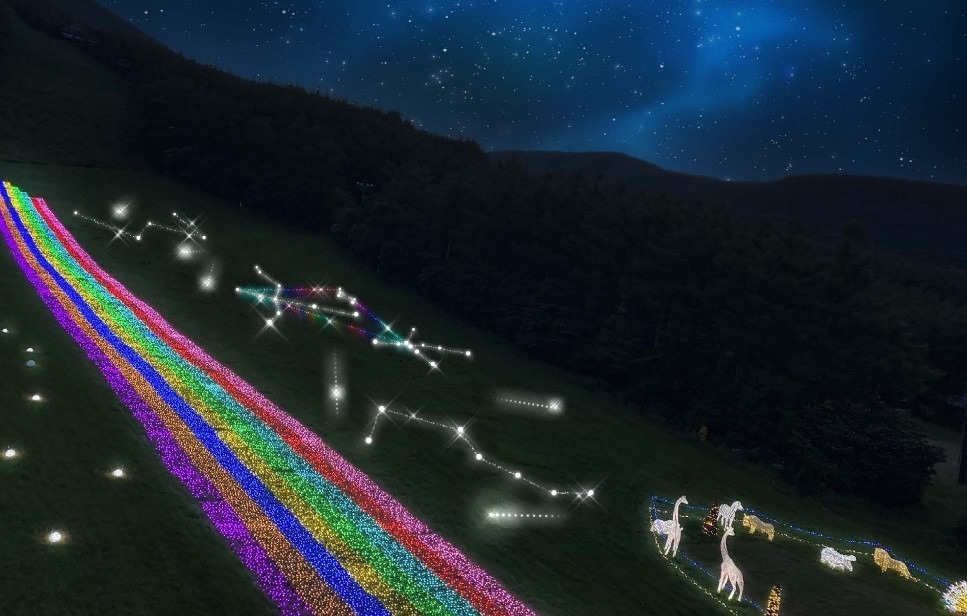 「あだたらイルミネーション」8色に輝く”天の川”＆光る夏の星座など、福島県・あだたら高原リゾートで｜写真1