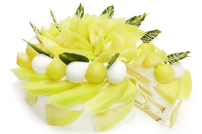 カフェコムサ「マスクメロンのショートケーキ」芳醇な香り＆甘みの高級メロンをたっぷりと