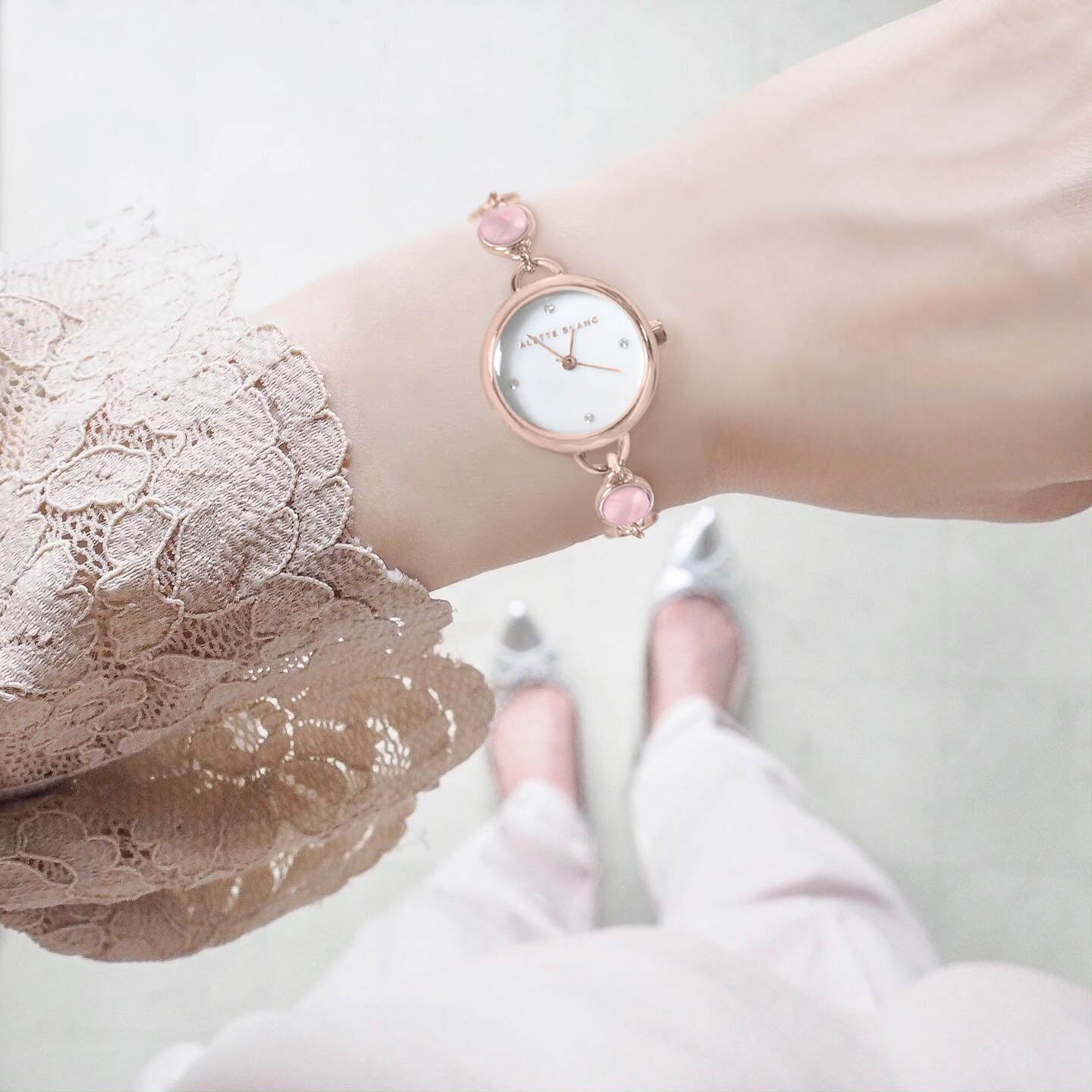 アレットブラン“キャンディ”イメージのブレスレット腕時計、ミントティーやフランボワーズカラー｜写真9