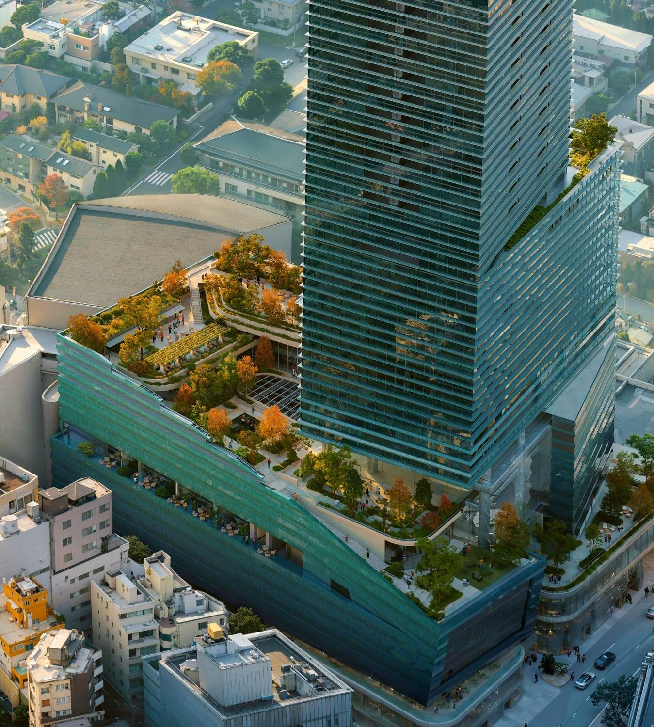 Shibuya Upper West Project The Sanctuary (Image by Mir, Copyright Snøhetta and NIKKEN SEKKEI LTD 提供 東急株式会社)