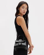 【新品・未使用】DELVAUX ブリヨン　チャーム ルーモア　ブラック　黒 デルボー チャーム レザー ブラック バッグチャーム ブリヨン