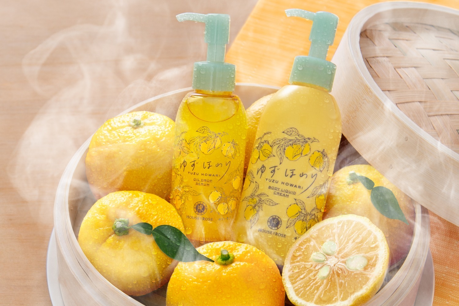 ハウス オブ ローゼ22年冬コスメ、国産ゆず香る“蒸し美容発想”濡れた肌にOKなボディケア