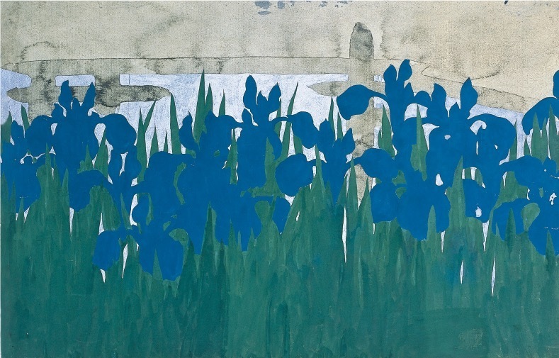 神坂雪『佳百々世草』原画より「八つ橋」 1909年(明治42)頃 紙本著色 芸艸堂蔵