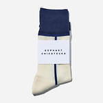 ソフネット×シックストックス“縦ライン”コラボ靴下、ネイビー×淡いブルーなど全3色｜写真3