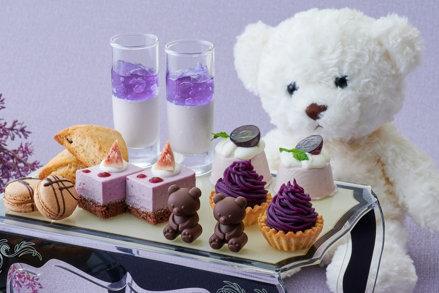 ザ ストリングス 表参道「バイオレット アフタヌーンティー」