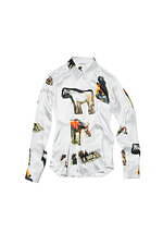 アクネ ストゥディオズ“馬”やフルーツモチーフのコラージュプリント、サテンドレスやシャツなど｜写真20