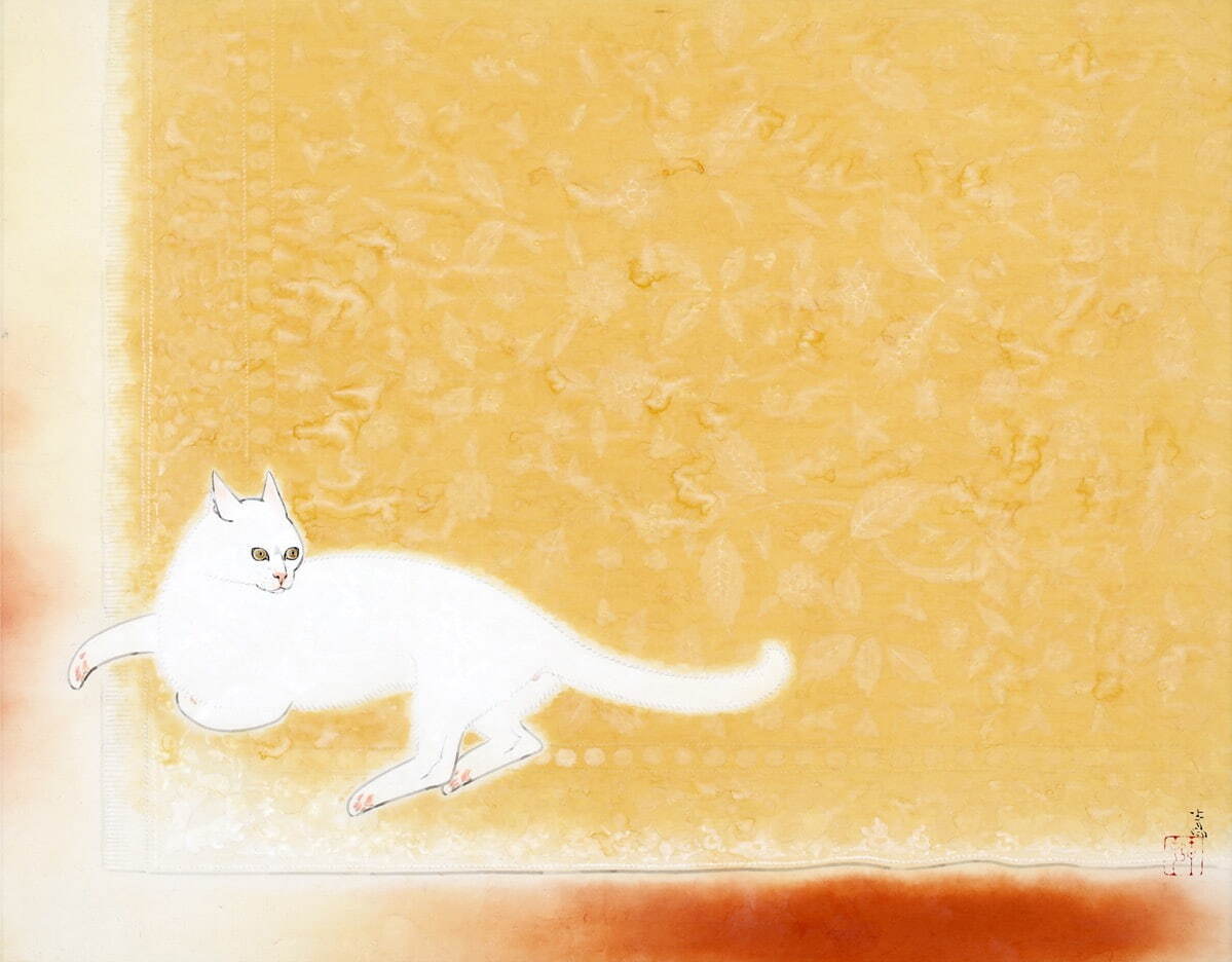 前田青邨《猫》1949年 滋賀県立美術館蔵［10月23日(日)までの展示］