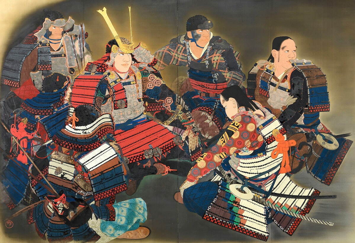 前田青邨《洞窟の頼朝》1929年 重要文化財 大倉集古館蔵