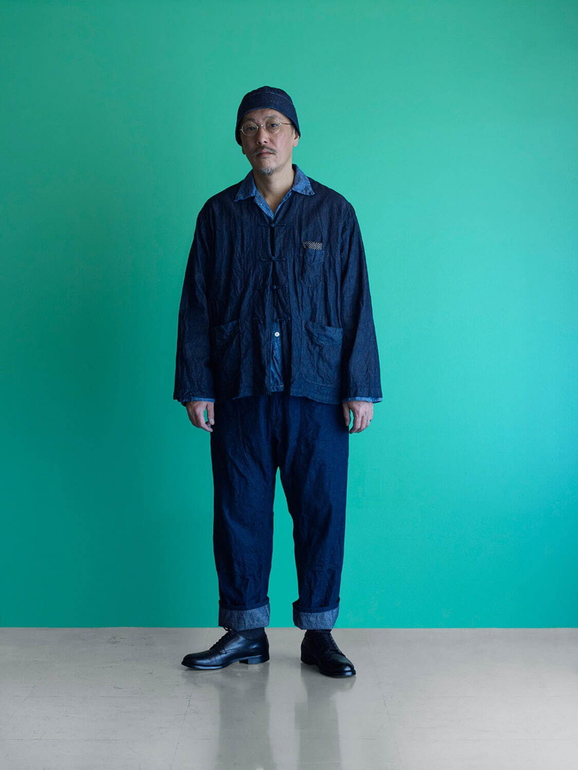 POST O'ALLS OVERALLS ポスト オーバーオールズ 黄緑タグ シャンブレー プルオーバー シャツ L アメリカ製｜ポストオーバーオールズ