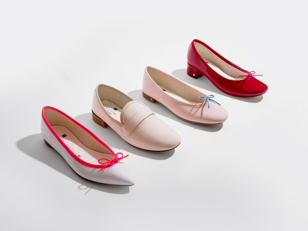 レペット repetto スクエアトゥ バレエシューズ ゴールド