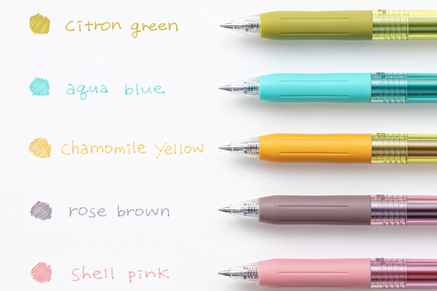ゼブラ人気ボールペン「サラサクリップ」に限定色、“カモミールや 