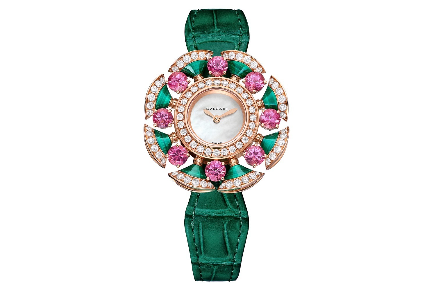 BVLGARI ジュエリーと時計のコレクション　本　宝石　デザイン ブルガリ新作ジュエリーウォッチ、扇型モチーフ＆カラーストーン