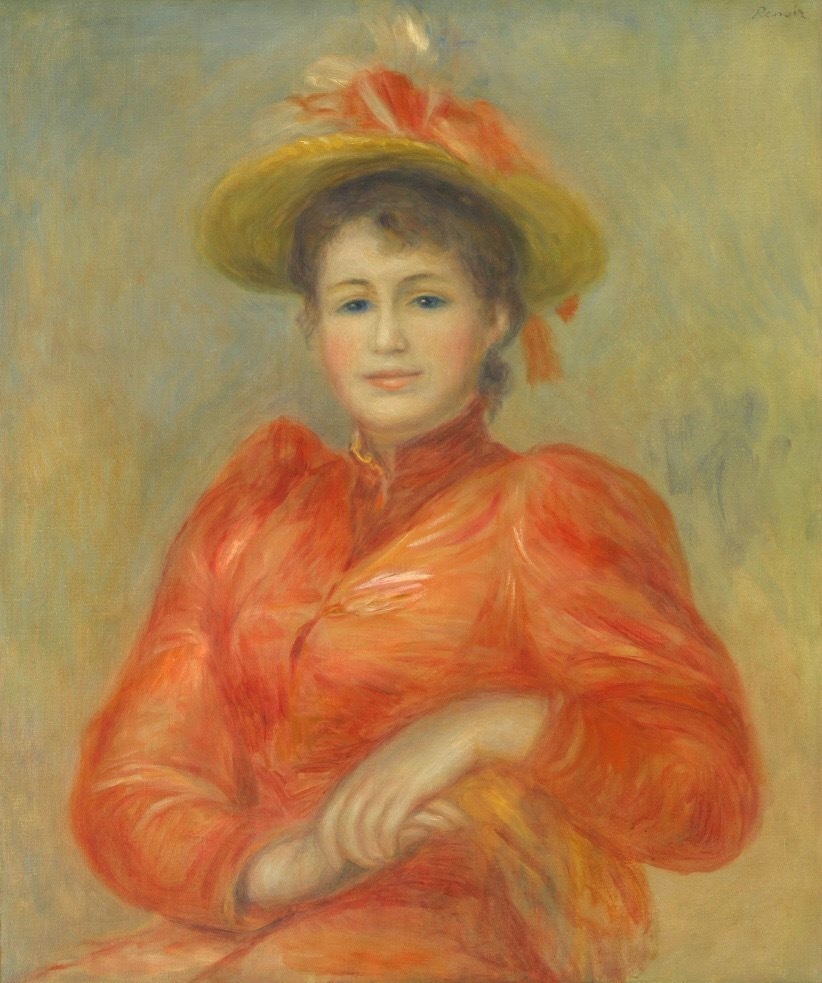 ピエール＝オーギュスト・ルノワール《赤い服の女》1892年頃 東京富士美術館蔵
©︎東京富士美術館イメージアーカイブ/ DNPartcom