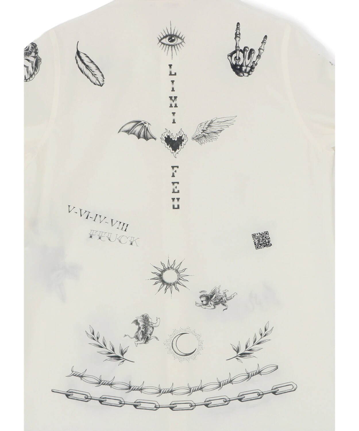 リミ フゥの“オールドスクールタトゥー”シャツ、燃えるハートや薔薇モチーフをプリント｜写真7