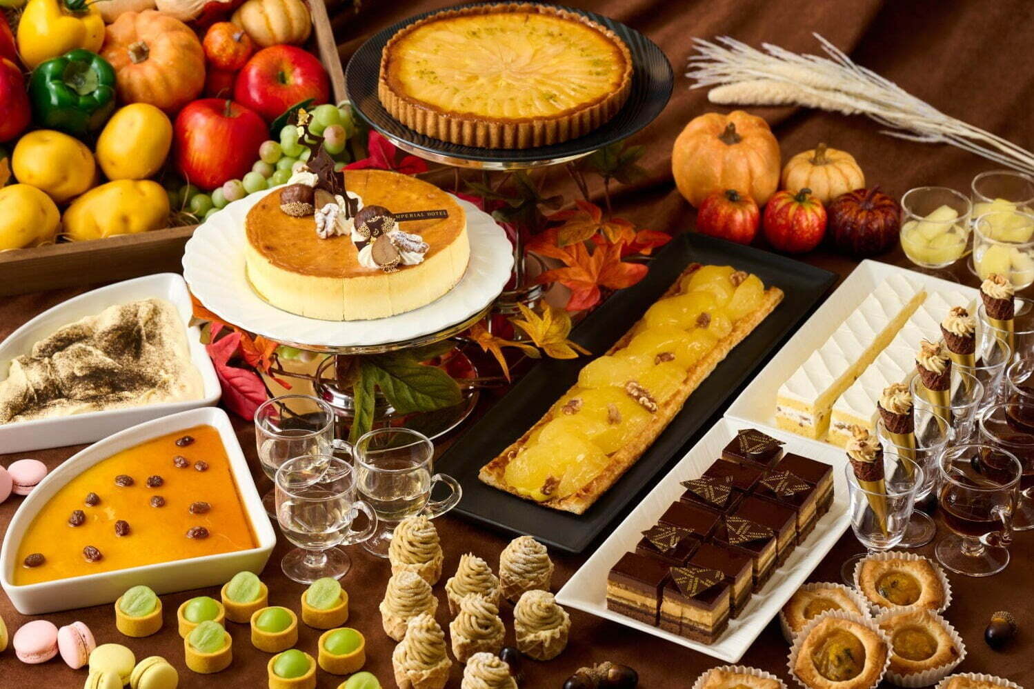 デザートビュッフェ｜帝国ホテル 大阪「秋の味覚スイーツバイキング」かぼちゃ・栗・洋梨など秋デザートが食べ放題に