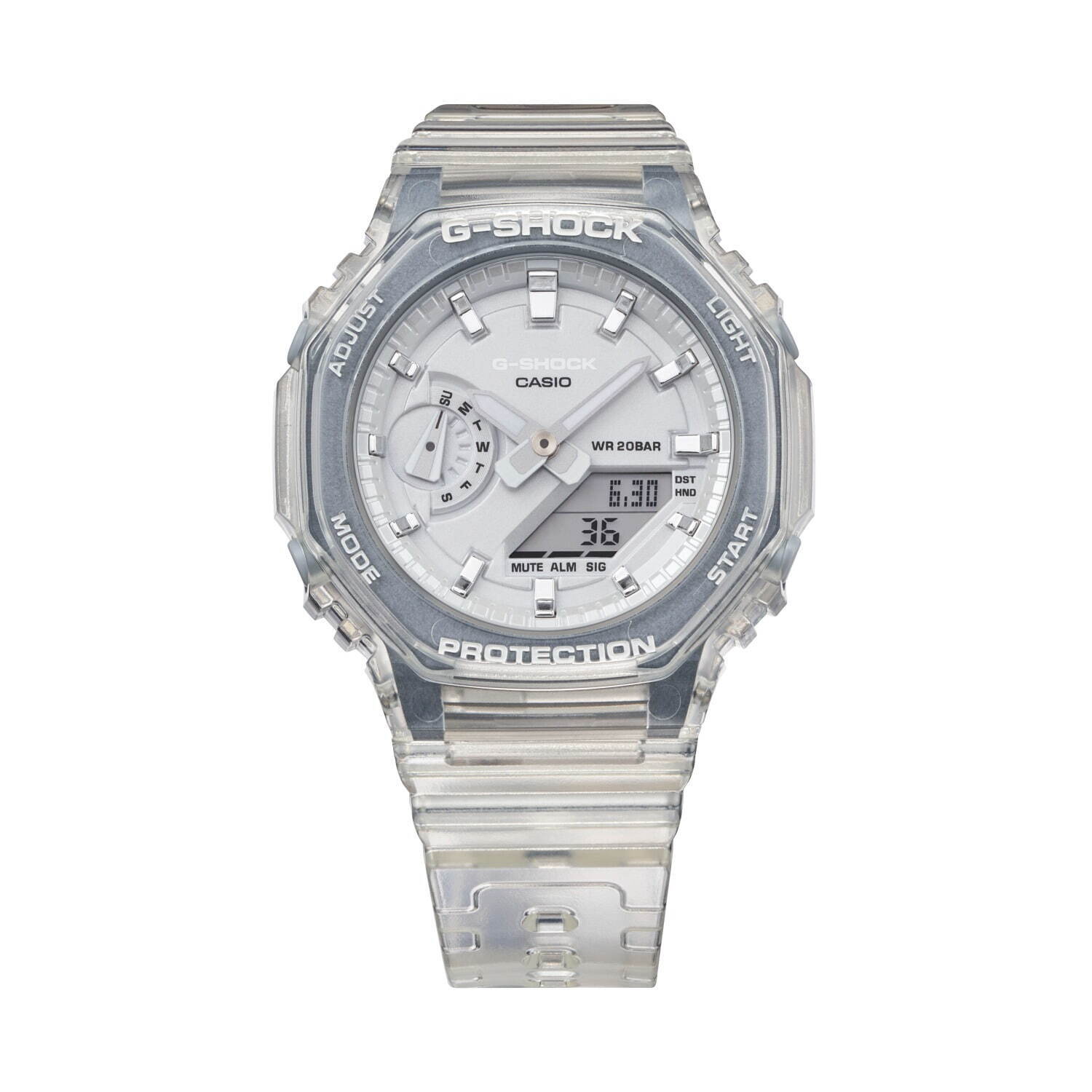 G-SHOCK“ペールトーン”のスケルトン腕時計、コンパクトな八角形ケースモデル｜写真12