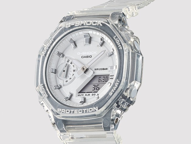 G-SHOCK“ペールトーン”のスケルトン腕時計、コンパクトな八角形ケースモデル｜写真5