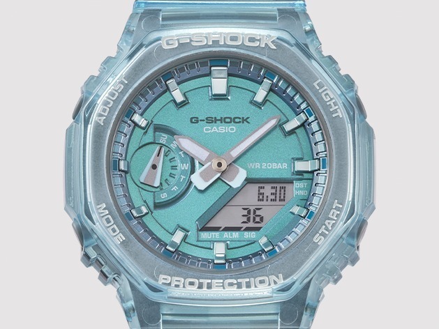 G-SHOCK“ペールトーン”のスケルトン腕時計、コンパクトな八角形ケースモデル｜写真4